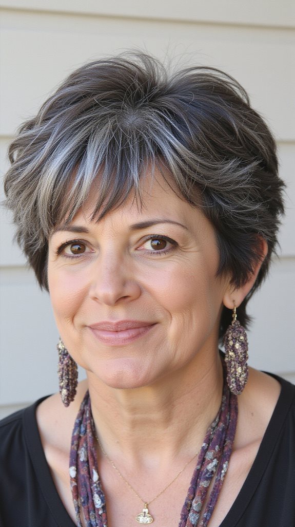 bold textured layered bixie