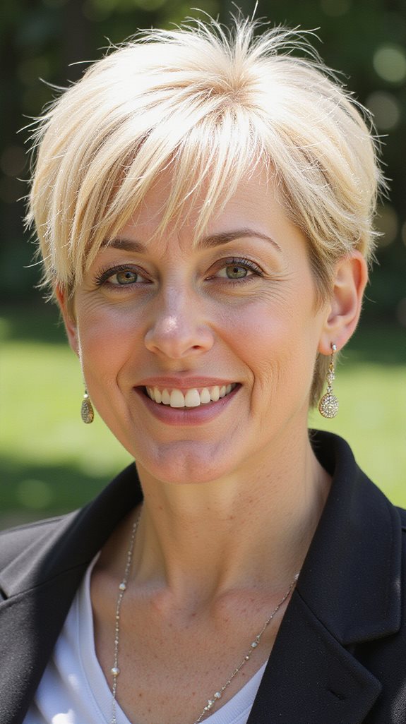 brightening blonde bixie cuts