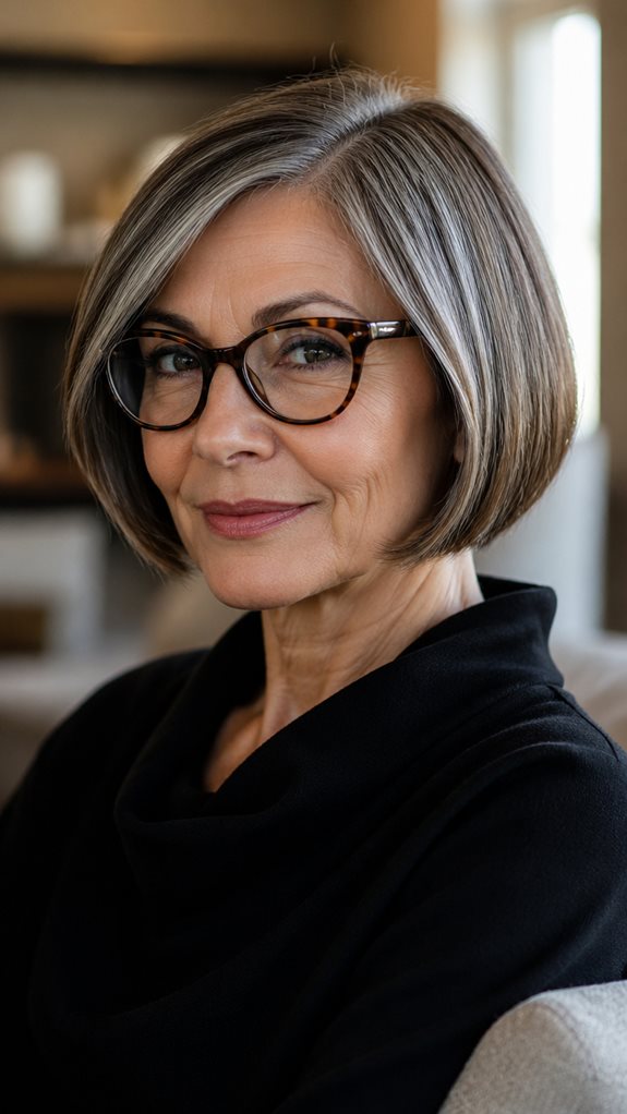 chic bob for eyewear elegance