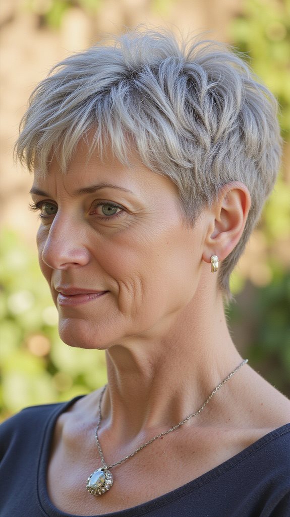 choppy bixie youthful texture