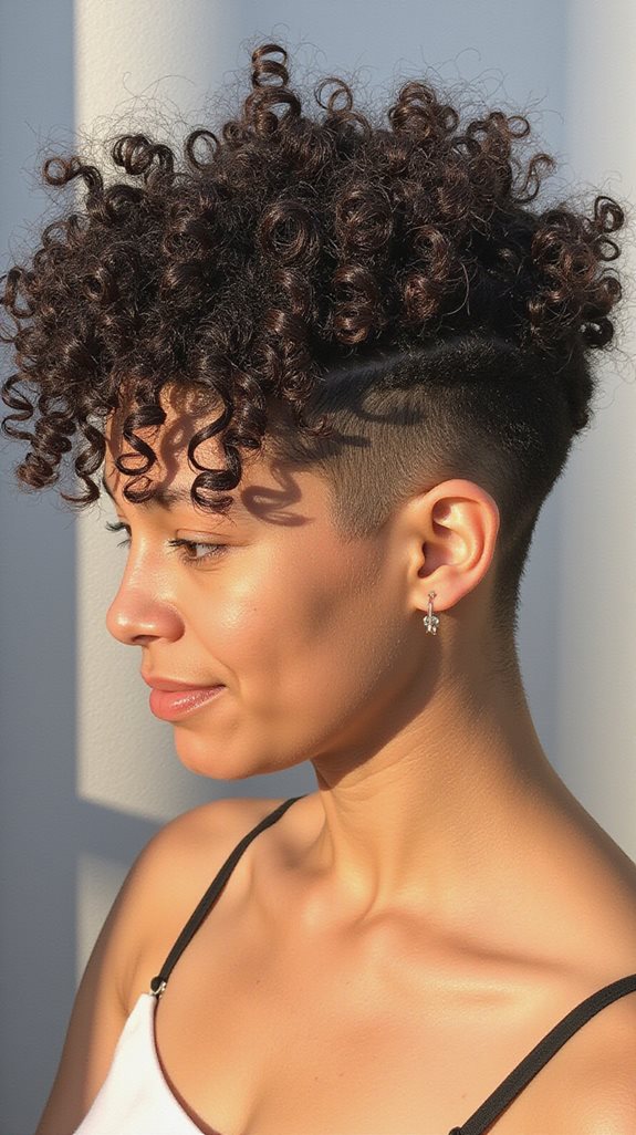 defined curl bixie cut