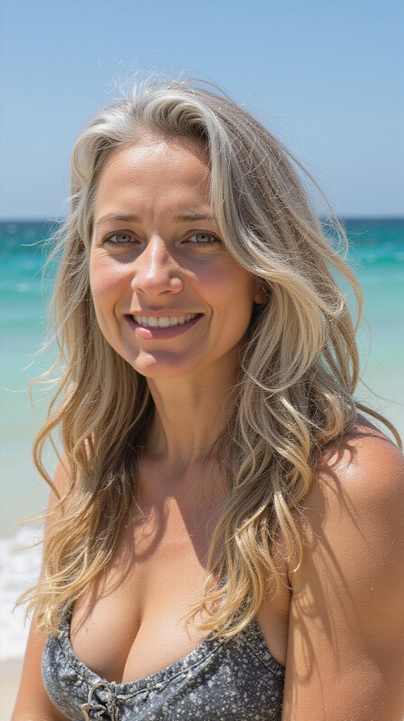 effortless beachy wave hairstyle