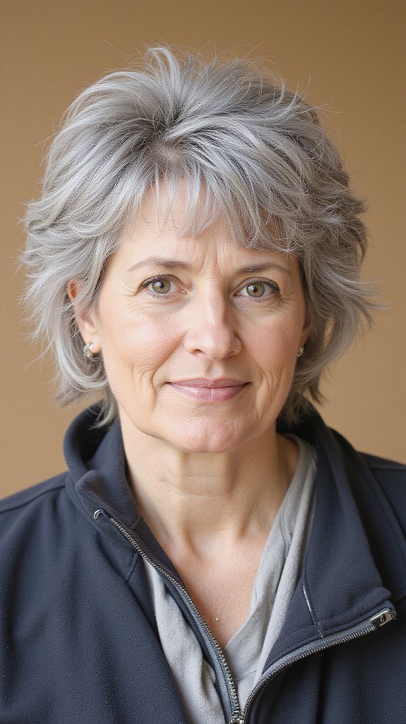 effortless chic grey crop