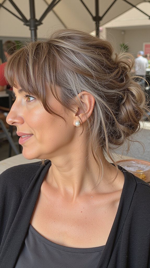 effortless chic low bun