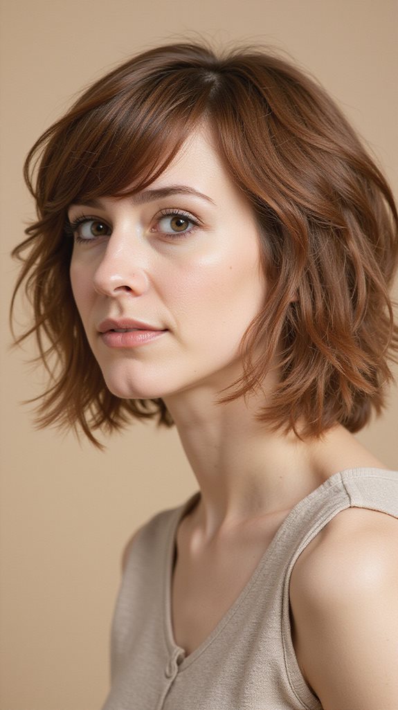 effortless curtain bangs styling