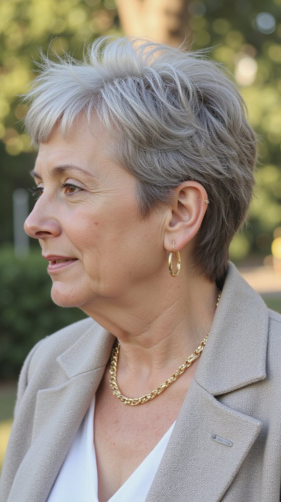 effortless textured pixie cut