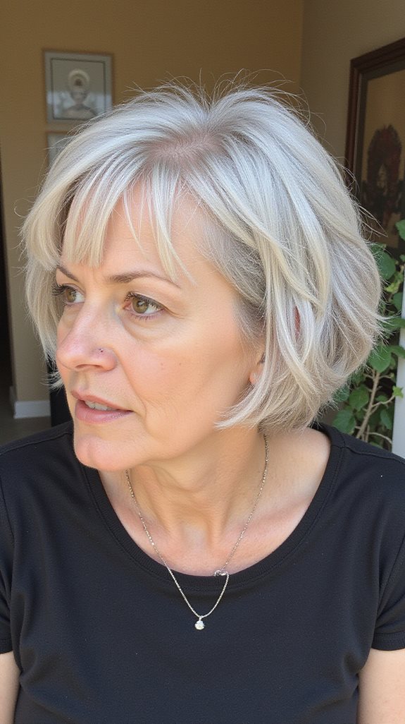 effortlessly chic silver bob