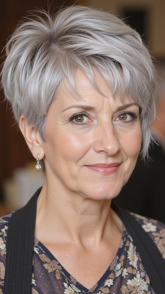 effortlessly chic wavy pixie