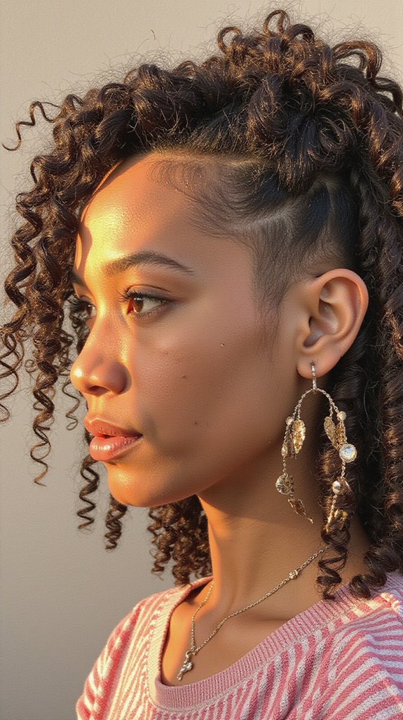 elongated bixie for curls