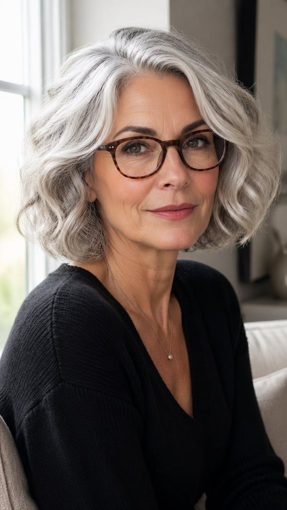 glasses frames matching hair
