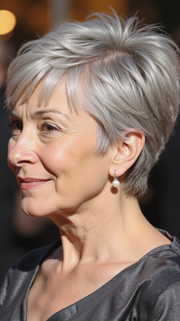 graceful layered pixie transition