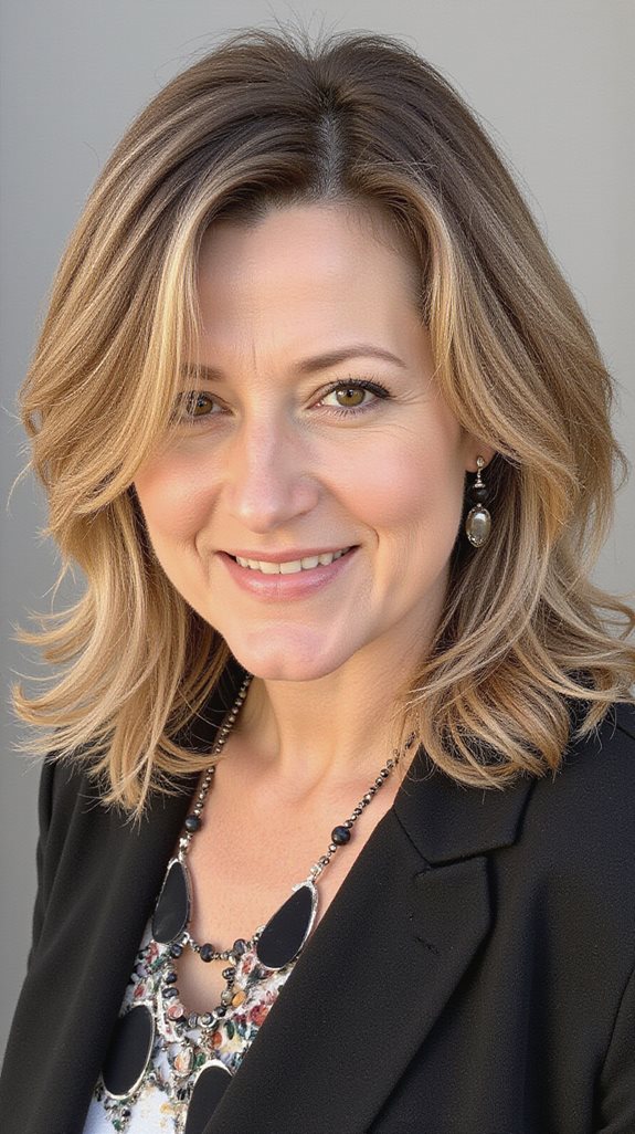 layered cuts enhance hair color