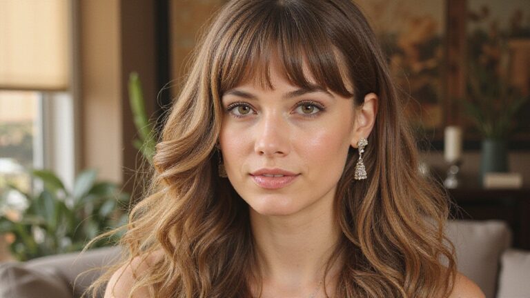 long hair with bangs