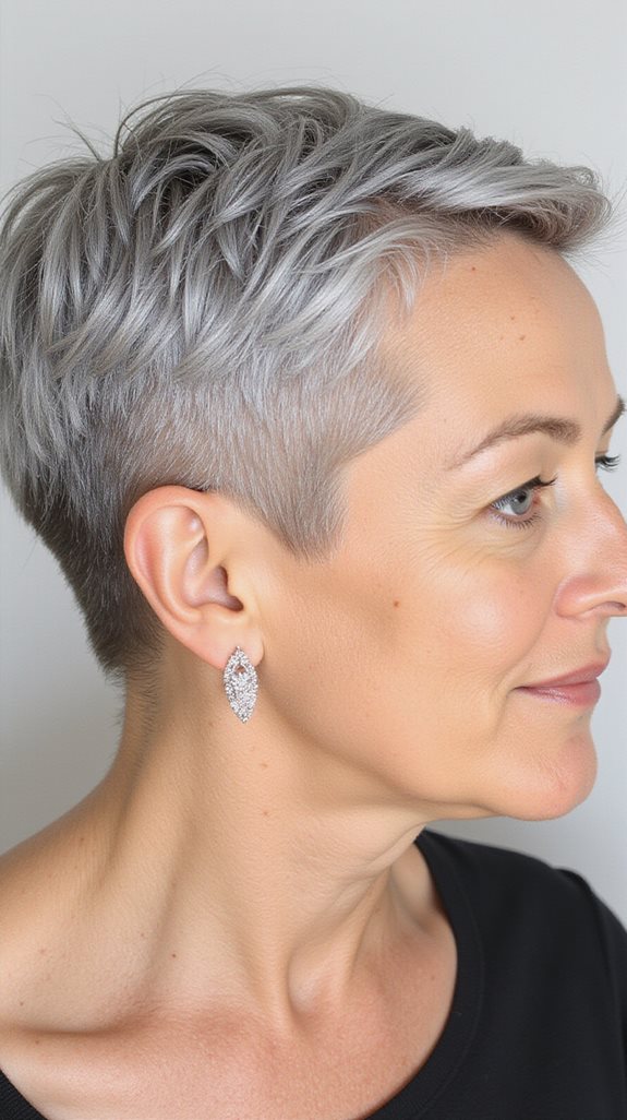 modern tapered nape hairstyle