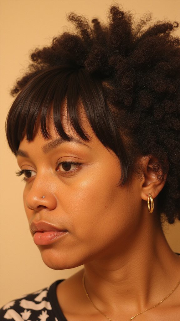 natural curtain bangs care