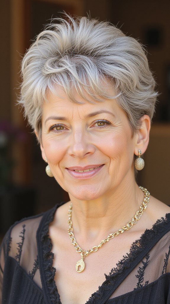 romantic feminine pixie curls