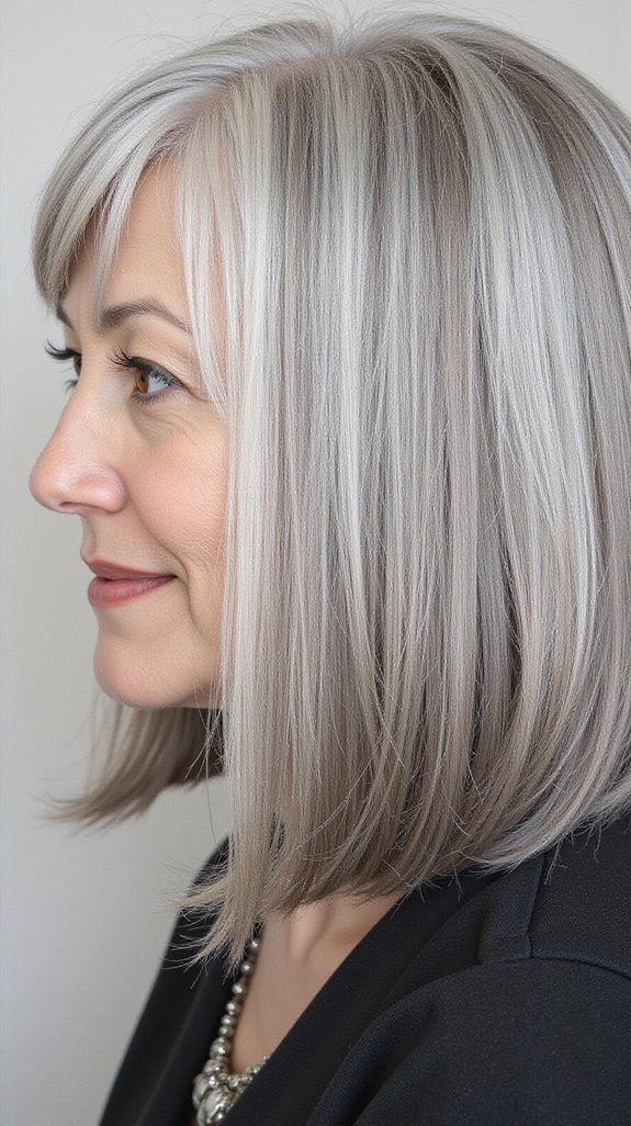 sophisticated sleek straight bob