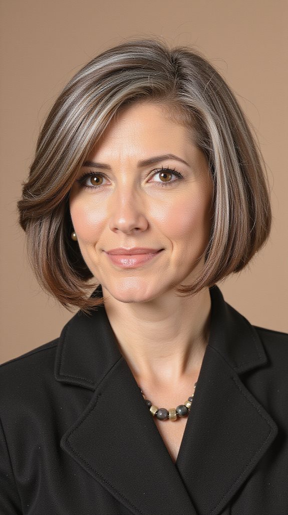 structured bob with layers