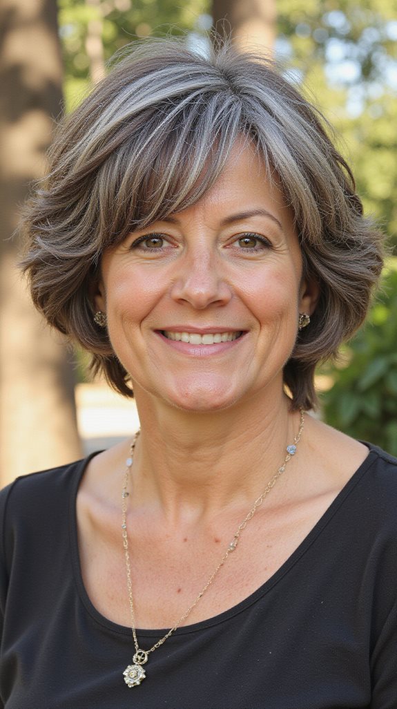 textured voluminous choppy cuts