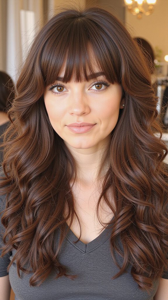 texturized curtain bangs styling