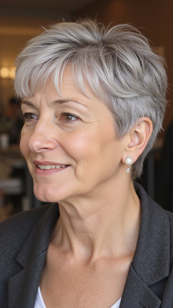 timeless elegant pixie cut