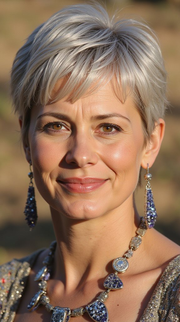 timeless youthful pixie cut