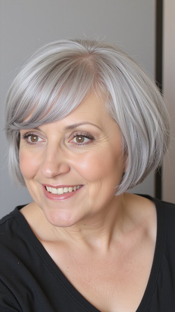 timeless youthful rounded bob