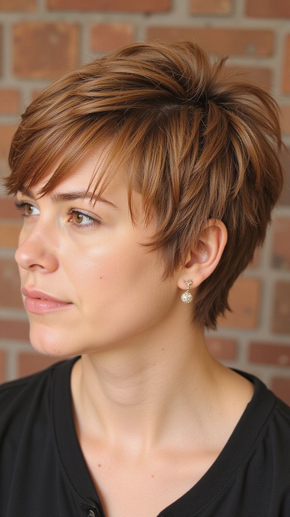 tousled bixie for volume