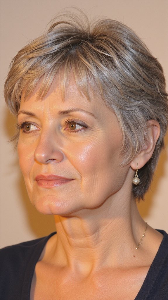 volume enhancing layered haircut