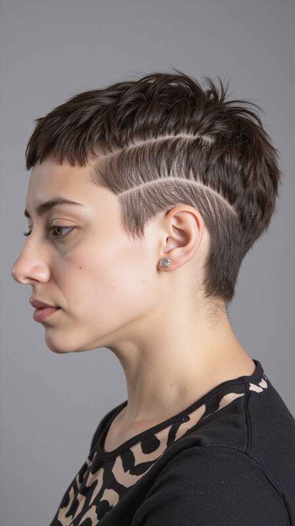 volume focused layered hairstyle