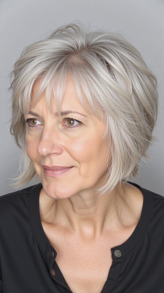 voluminous graduated bob hairstyle