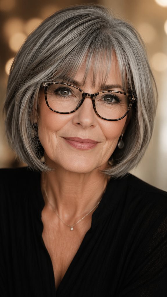 wispy bangs enhance femininity