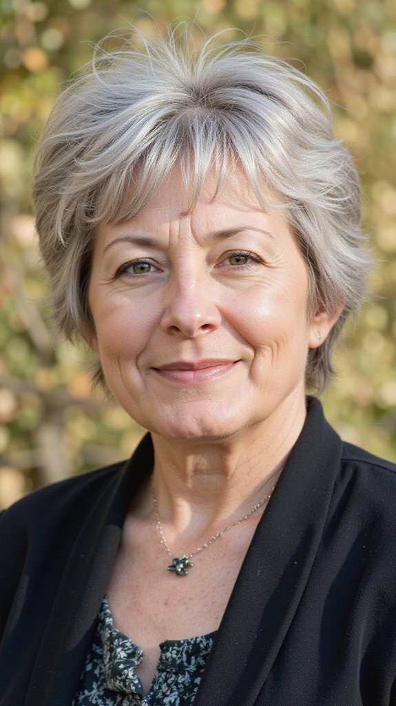 youthful layered bixie haircut