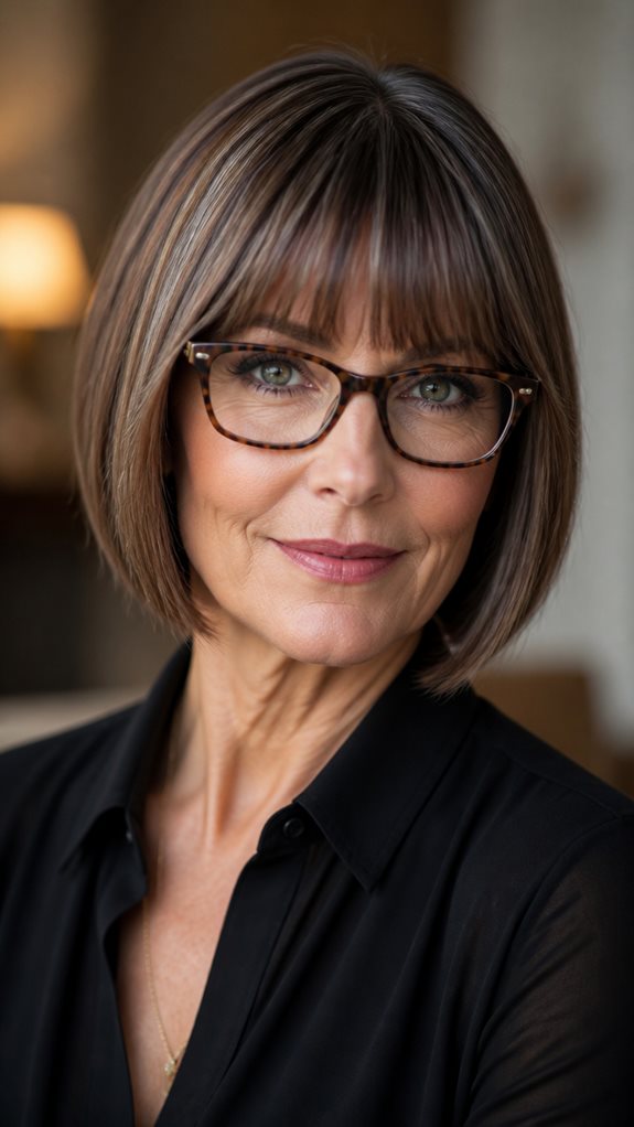 bangs and glasses harmony