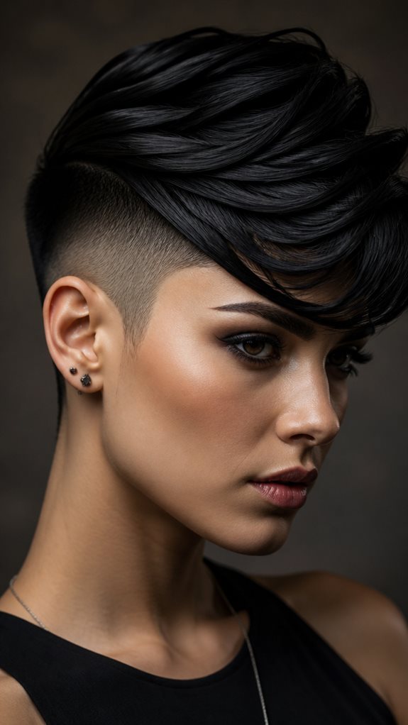 bold flicks edgy undercut