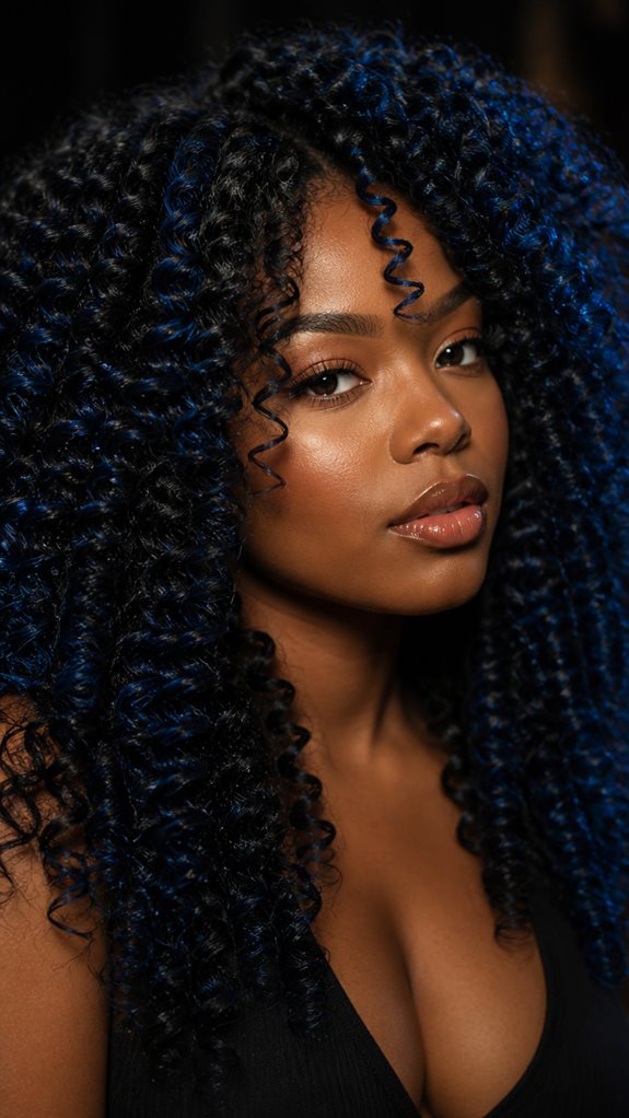 bold low maintenance blue sheen