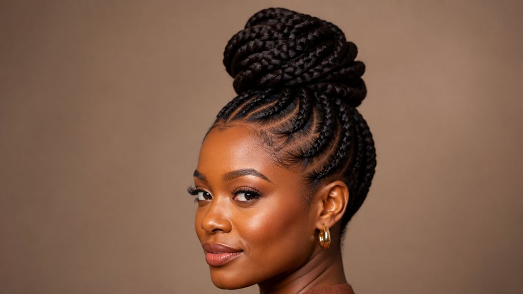 braided bun hairstyle tutorial