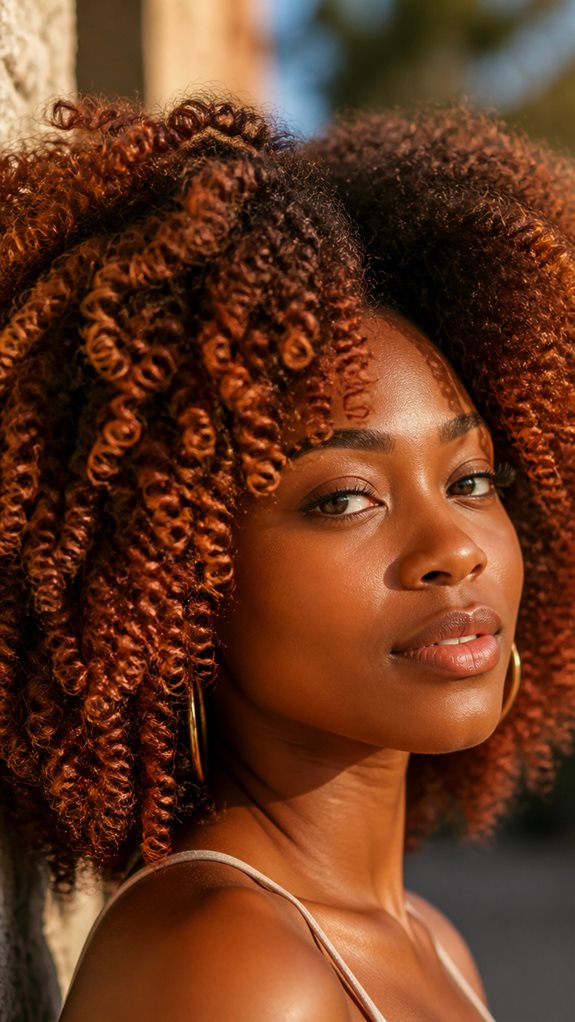 cinnamon warmth for coily hair