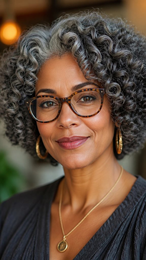 curly bob enhances natural texture