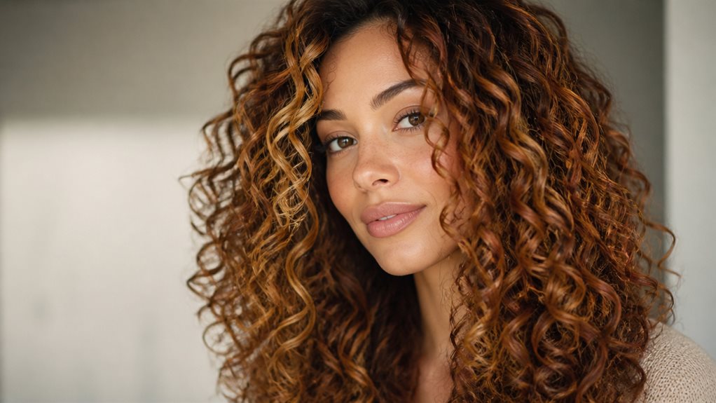 curly hair color inspiration