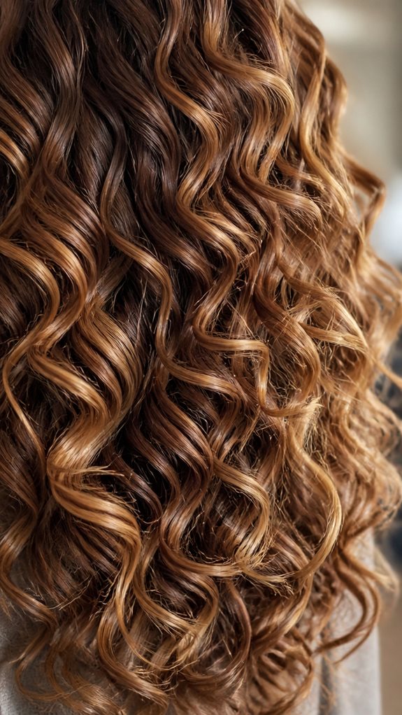 dimensional curly hair color