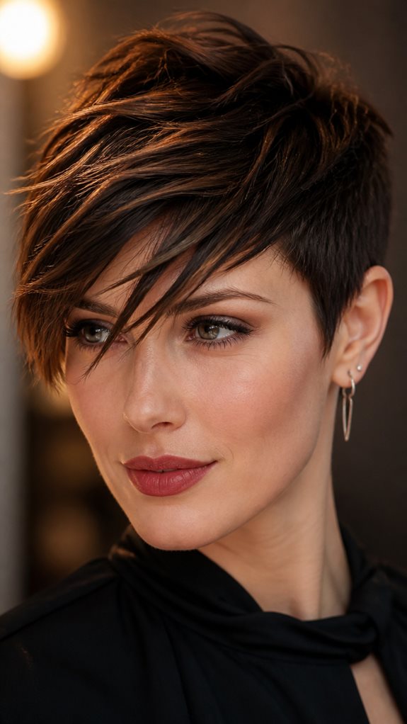 dynamic textured pixie style