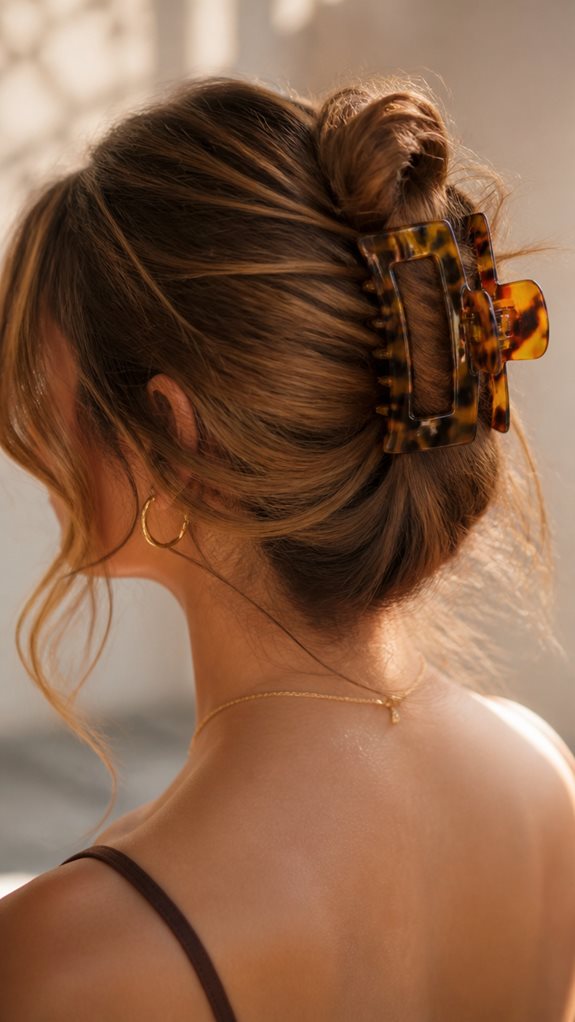 effortless claw clip styling