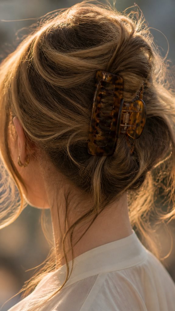 effortless tousled french twist