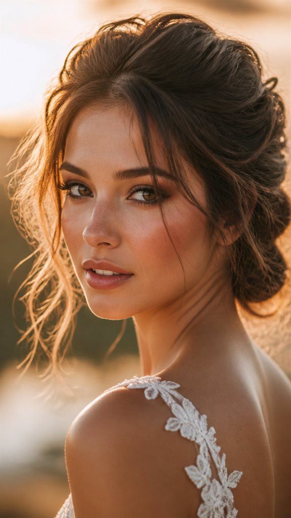 effortlessly romantic undone updo