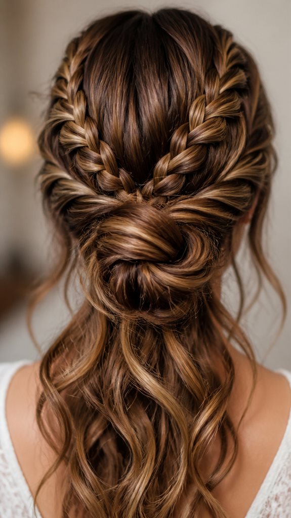 elegant braided bun hairstyle