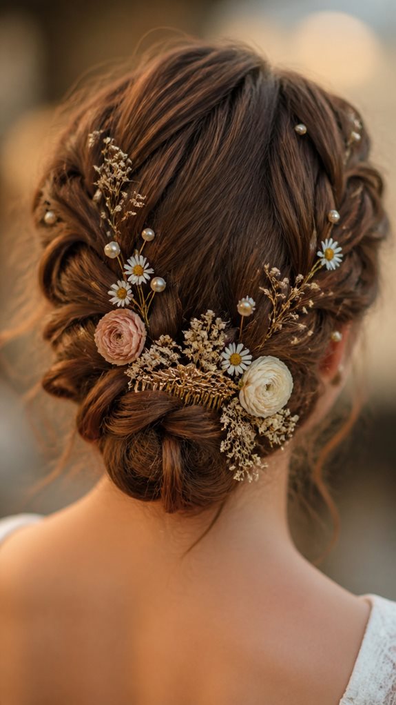 elegant braided bun styling
