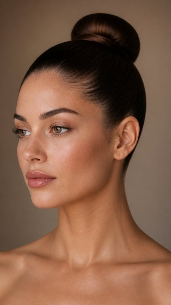 elegant polished ballerina bun