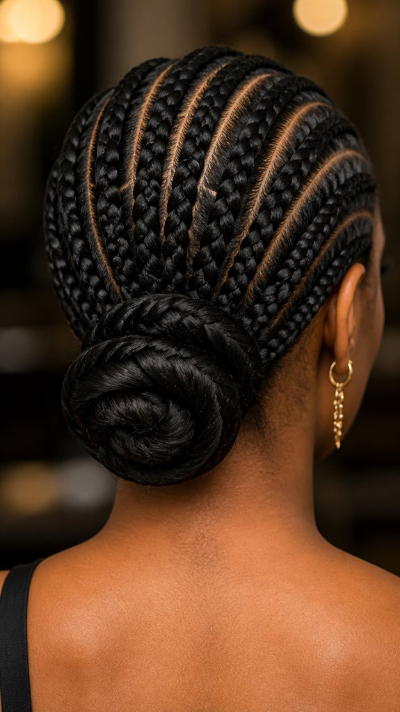 elegant protective braided bun