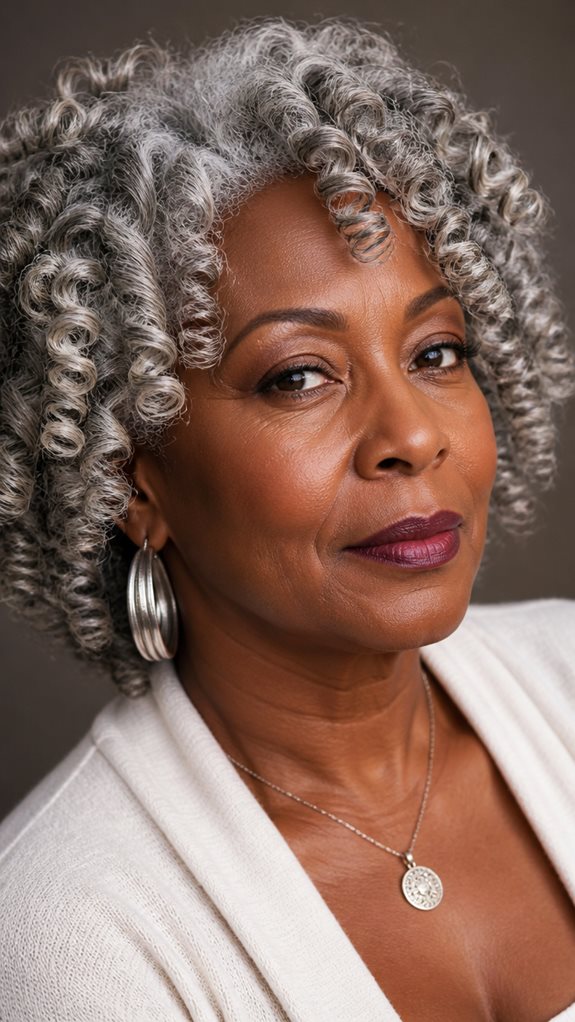 embrace textured gray coils